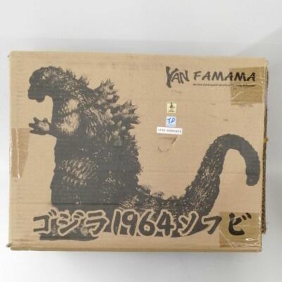 YAN FAMAMA Godzilla 1964 Soft Vinyl Kit Figure W/BOX F/S FEDEX-image