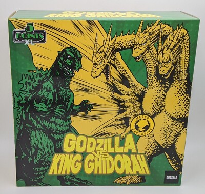 Mezco 5 Points XL Godzilla Vs King Ghidorah SDCC Limited Radioactive Battle Box-image