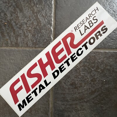 Fisher Metal Detector Bumper Sticker Treasure Hunter Detecting F75 CZ F5 Window-image