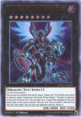 Yu-Gi-Oh Card - DUPO-EN063 - GALAXY-EYES FULL ARMOR PHOTON DRAGON (ultra)- NM-image
