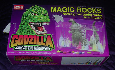 GODZILLA  MAGIC ROCKS  1995  UNUSED IN BOX  CRAFT HOUSE  TOHO-image