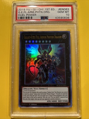 YuGiOh GALAXY-EYES FULL ARMOR PHOTON DRAGON🔥PSA 10🔥1st ED-2019 ULTRA RARE 063-image