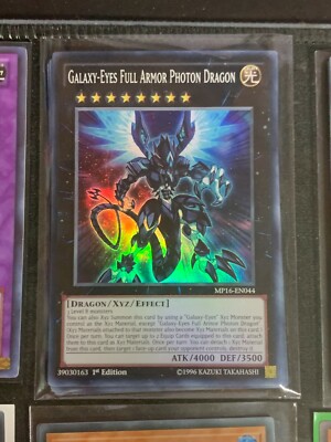 Yu-Gi-Oh! Galaxy-Eyes Full Armor Photon Dragon MP16-EN044 Super Rare 1st Ed NM-image