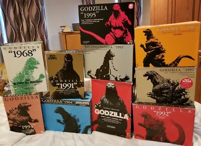 10 Different EMPTY DISPLAY Kaiyodo GODZILLA Kit BOXES X-Plus Billiken Paradise-image