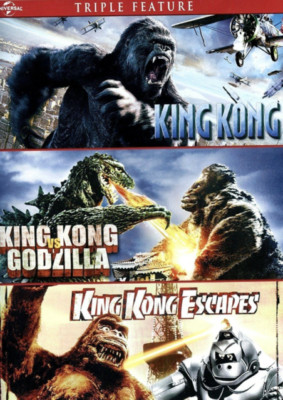King Kong 2005/ King Kong vs Godzilla/ King Kong Escapes Movie DVD FREE Ship NEW-image
