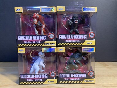 Godzilla x Kong The New Empire Die-Cast Metal Figs Jada Complete Set NEW!-image