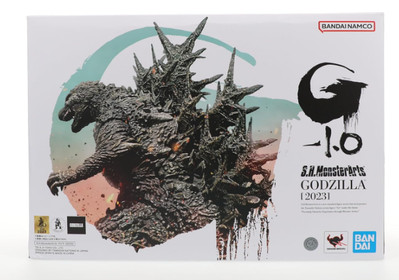 BANDAI S.H.MonsterArts GODZILLA 2023 Godzilla Minus One -1.0 Action Figure Used-image