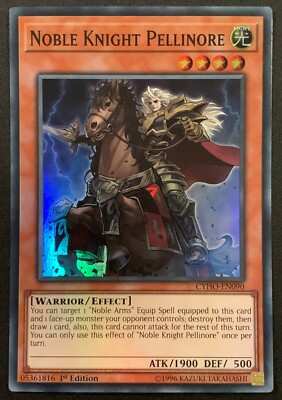 Noble Knight Pellinore | CYHO-EN090 | Super Rare | 1st Edition | YuGiOh-image